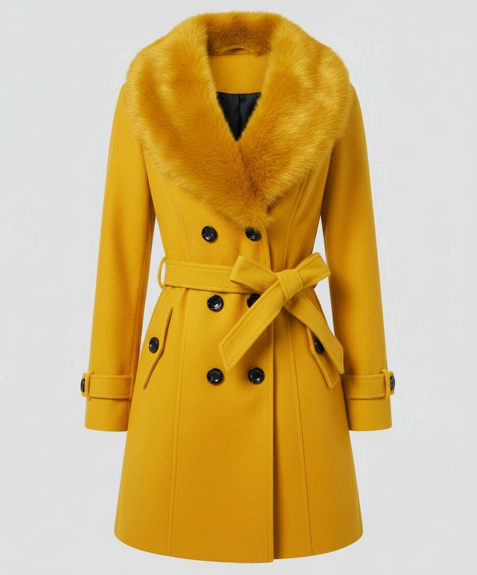 Luxuriöser Eleganter Pelzmantel Damen | Heidi-Mode