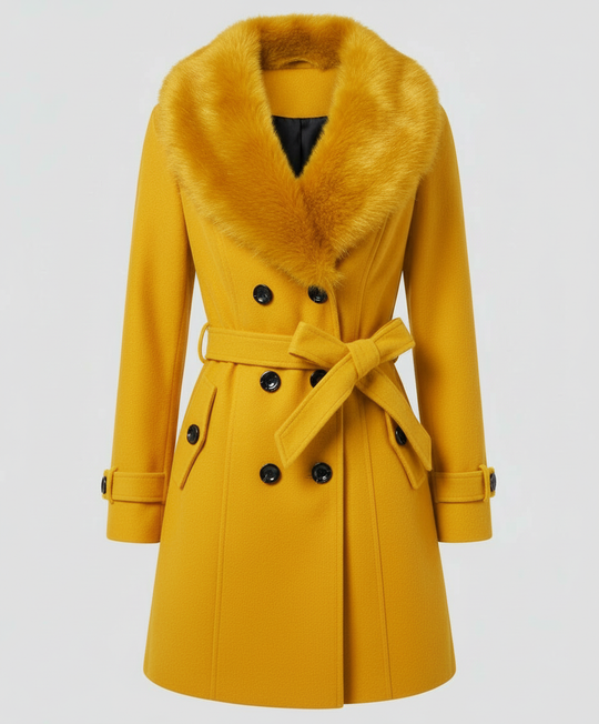 Luxuriöser Eleganter Pelzmantel Damen | Heidi-Mode