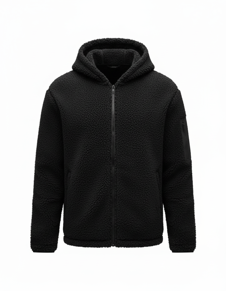 Schwere Fleece Winterjacke