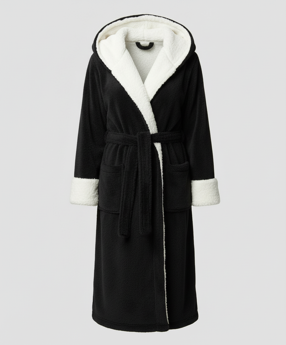 Kuscheliger Fleece Morgenmantel Damen