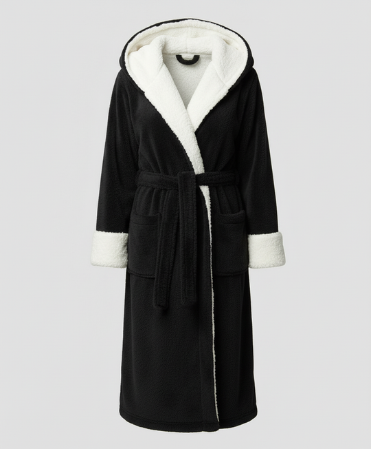 Kuscheliger Fleece Morgenmantel Damen