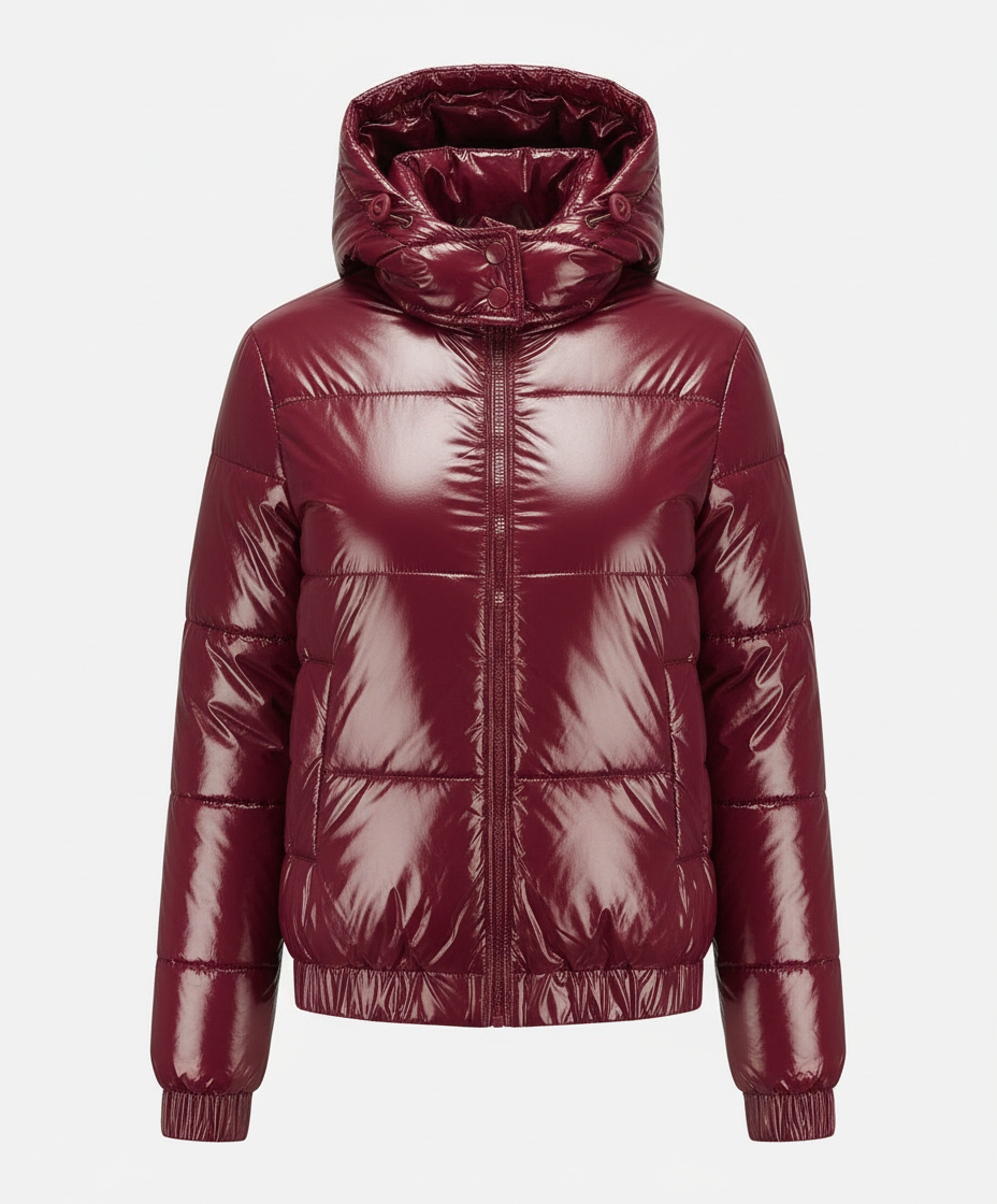 Hochglänzende Damen Steppjacke | Shop Nory