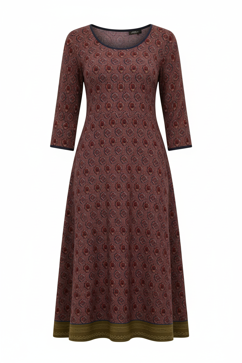 Boho Elegantes Midikleid Damen