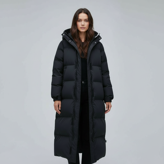 Winddichte Lange Winterjacke Damen | Shop Nory