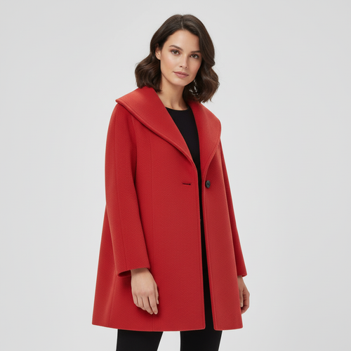 Winddichter Damenmantel mit Schalkragen | Shop Nory