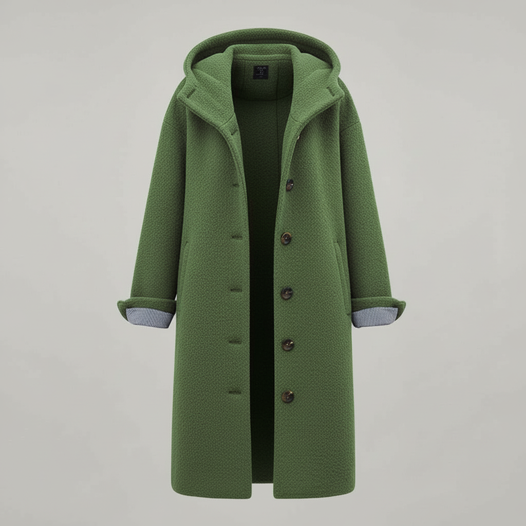 Eleganter Wintermantel Damen Komfort Langer Mantel Fleece | Shop Nory