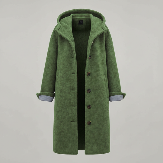 Eleganter Wintermantel Damen Komfort Langer Mantel Fleece | Shop Nory