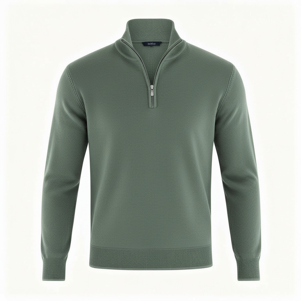Eleganter Merino Komfort Pullover Damen Reißverschluss Moderne Strickware | Shop Nory