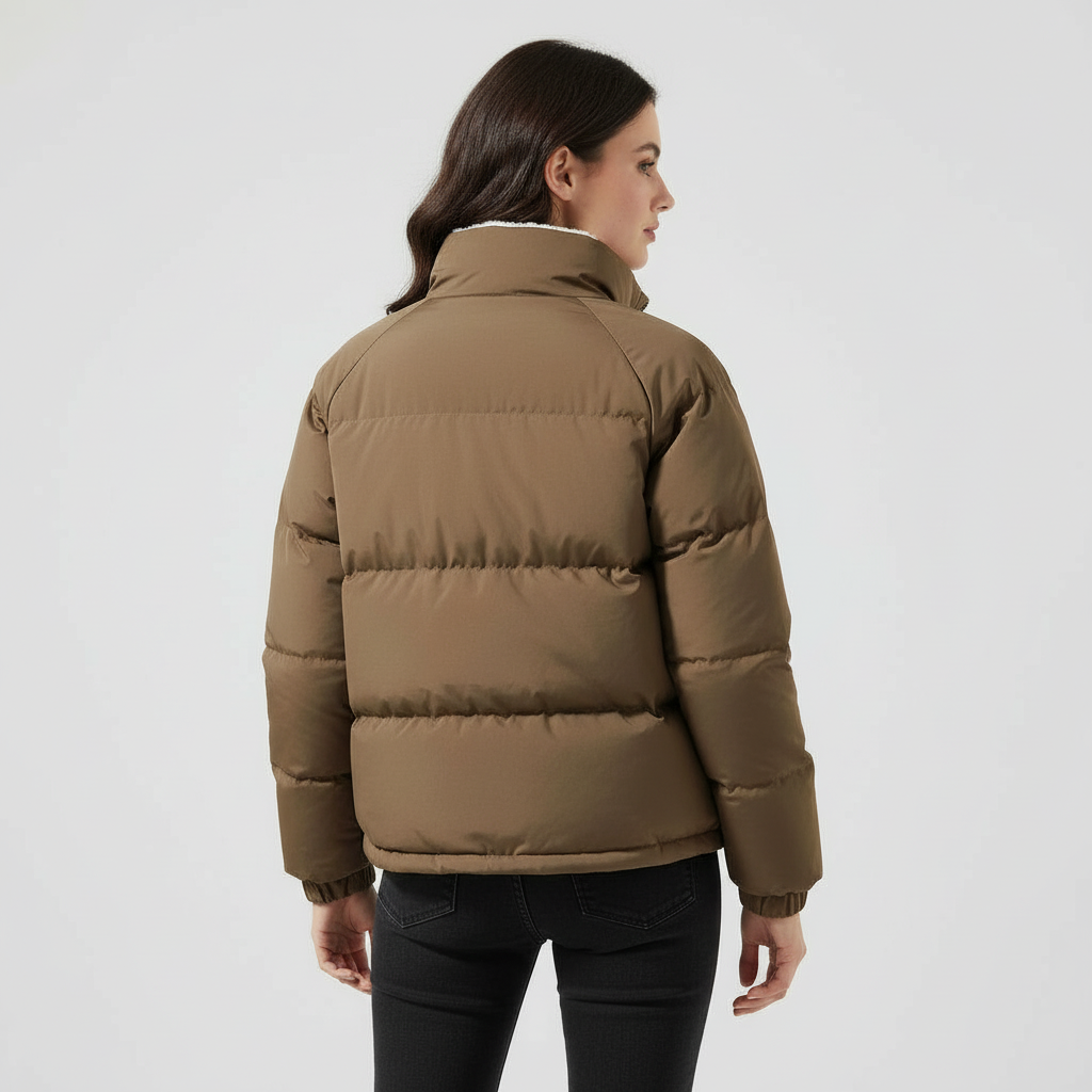 Warm Fleecegefüttert Leicht Pufferjacke Damen | Shop Nory