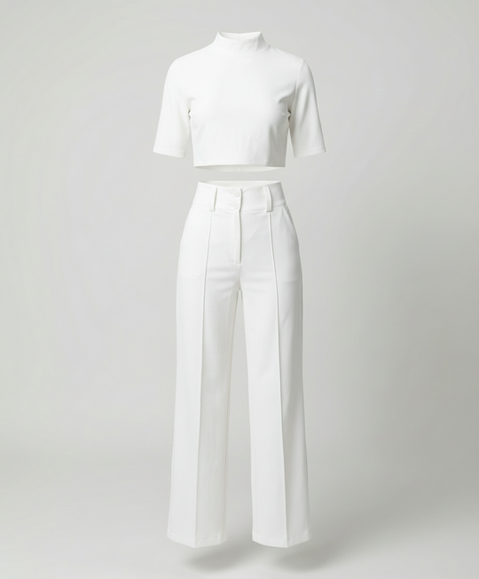 Shop Nory | Eleganz Tailliertes Herbst-Hosenset für Stilvolle Looks