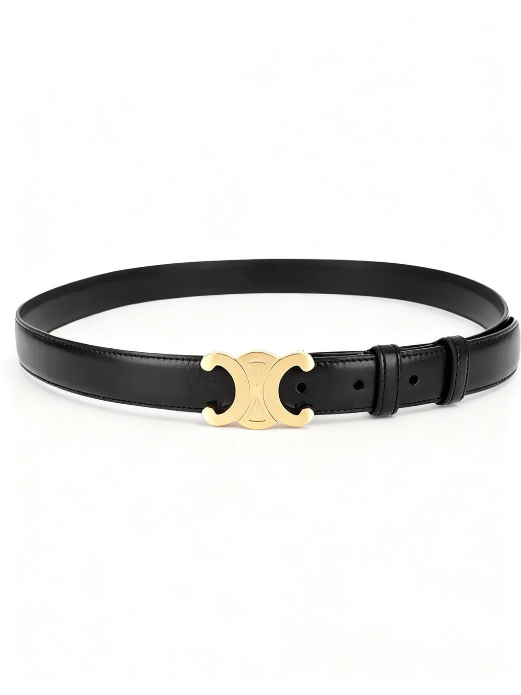 ShopNory | Eleganter Damen Gürtel mit Goldener Schnalle – Veganes Leder & Zeitloses Design
