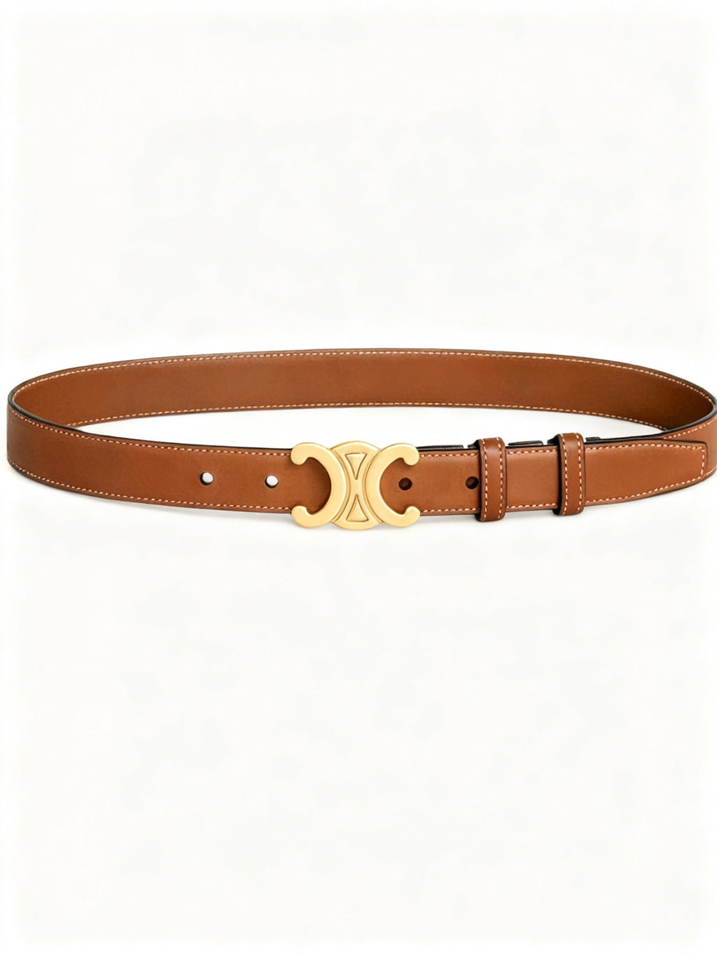 ShopNory | Eleganter Damen Gürtel mit Goldener Schnalle – Veganes Leder & Zeitloses Design