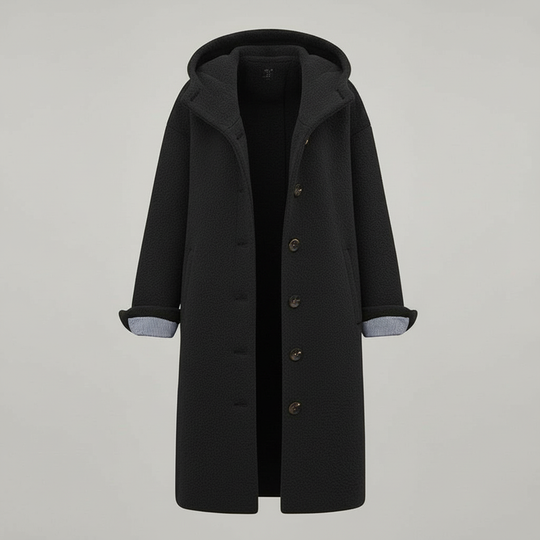 Eleganter Wintermantel Damen Komfort Langer Mantel Fleece | Shop Nory