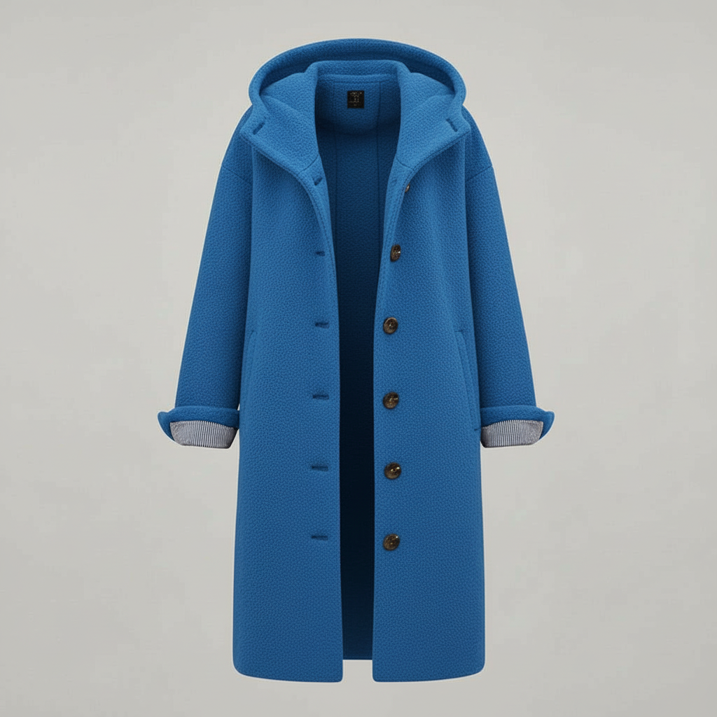 Eleganter Wintermantel Damen Komfort Langer Mantel Fleece | Shop Nory