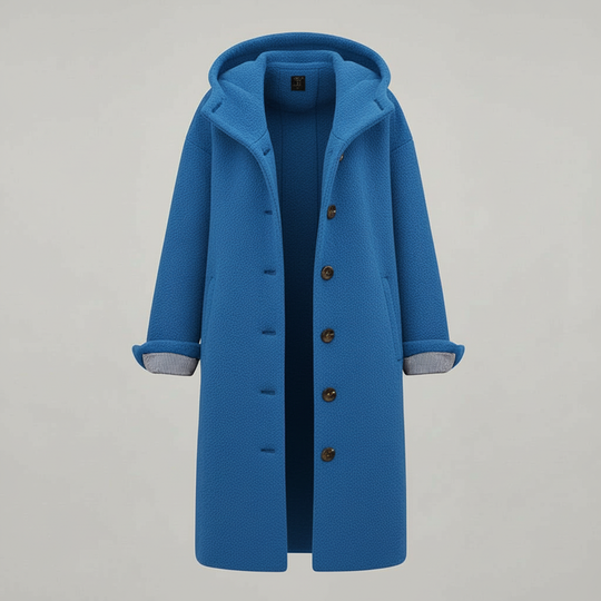 Eleganter Wintermantel Damen Komfort Langer Mantel Fleece | Shop Nory
