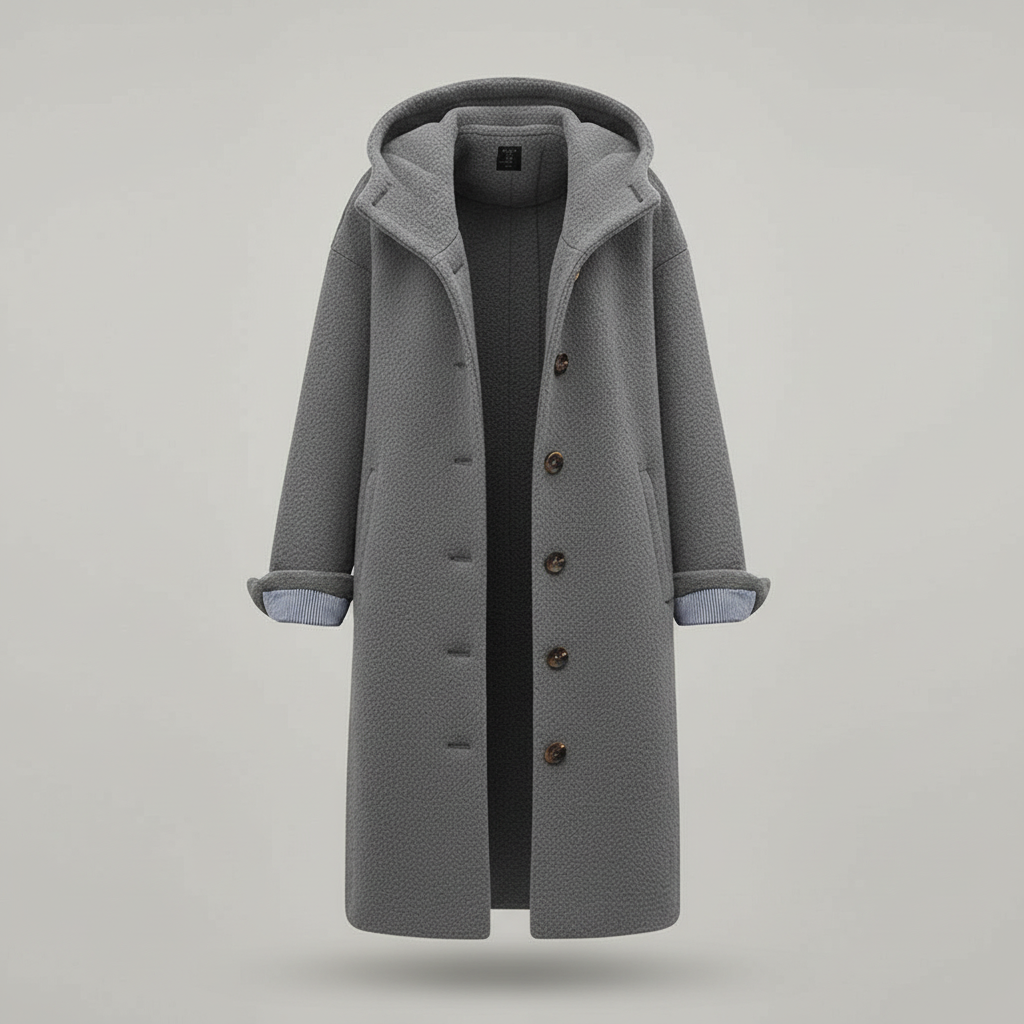 Eleganter Wintermantel Damen Komfort Langer Mantel Fleece | Shop Nory