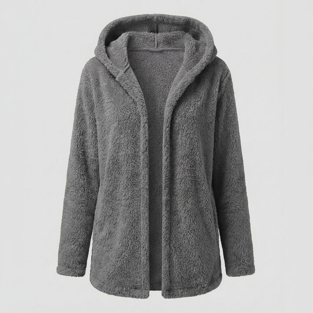 Teddy Fleecejacke Damen Lang