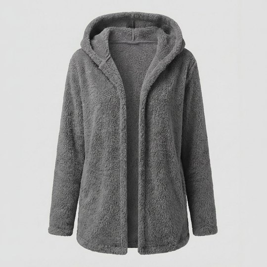 Teddy Fleecejacke Damen Lang