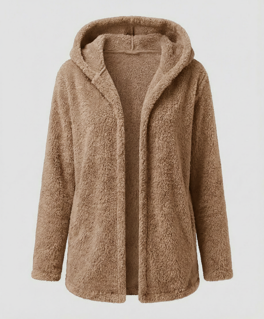 Teddy Fleecejacke Damen Lang