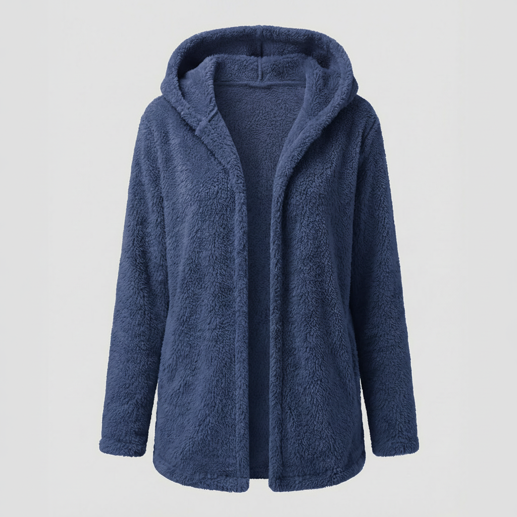 Teddy Fleecejacke Damen Lang