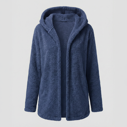 Teddy Fleecejacke Damen Lang