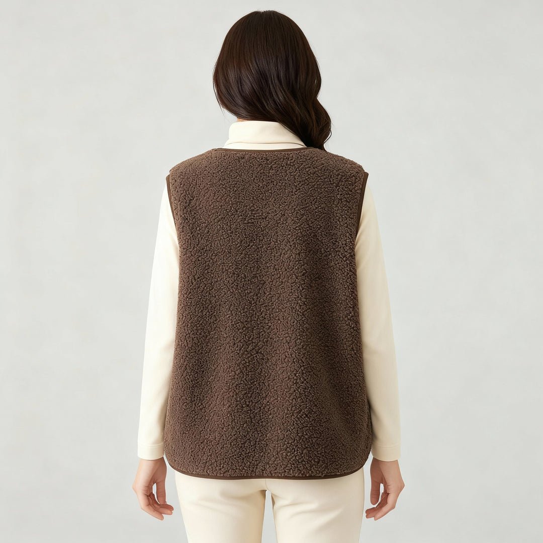 Winter Warme Elegante Fleece Weste Damen | Shop Nory
