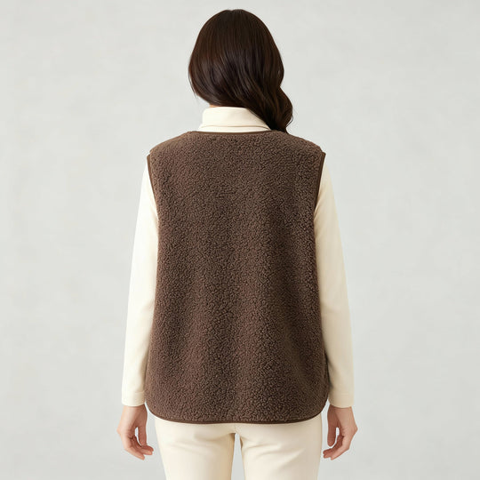 Winter Warme Elegante Fleece Weste Damen | Shop Nory