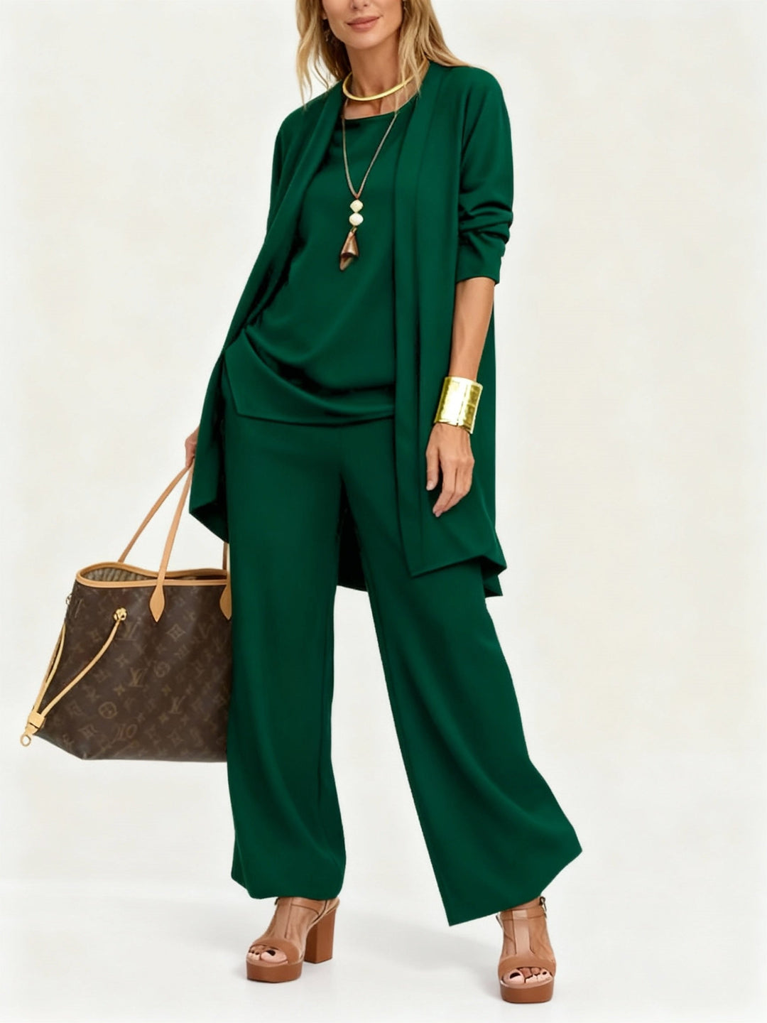 ShopNory | Dreiteiliges Set – Oberteil & Hose für Damen