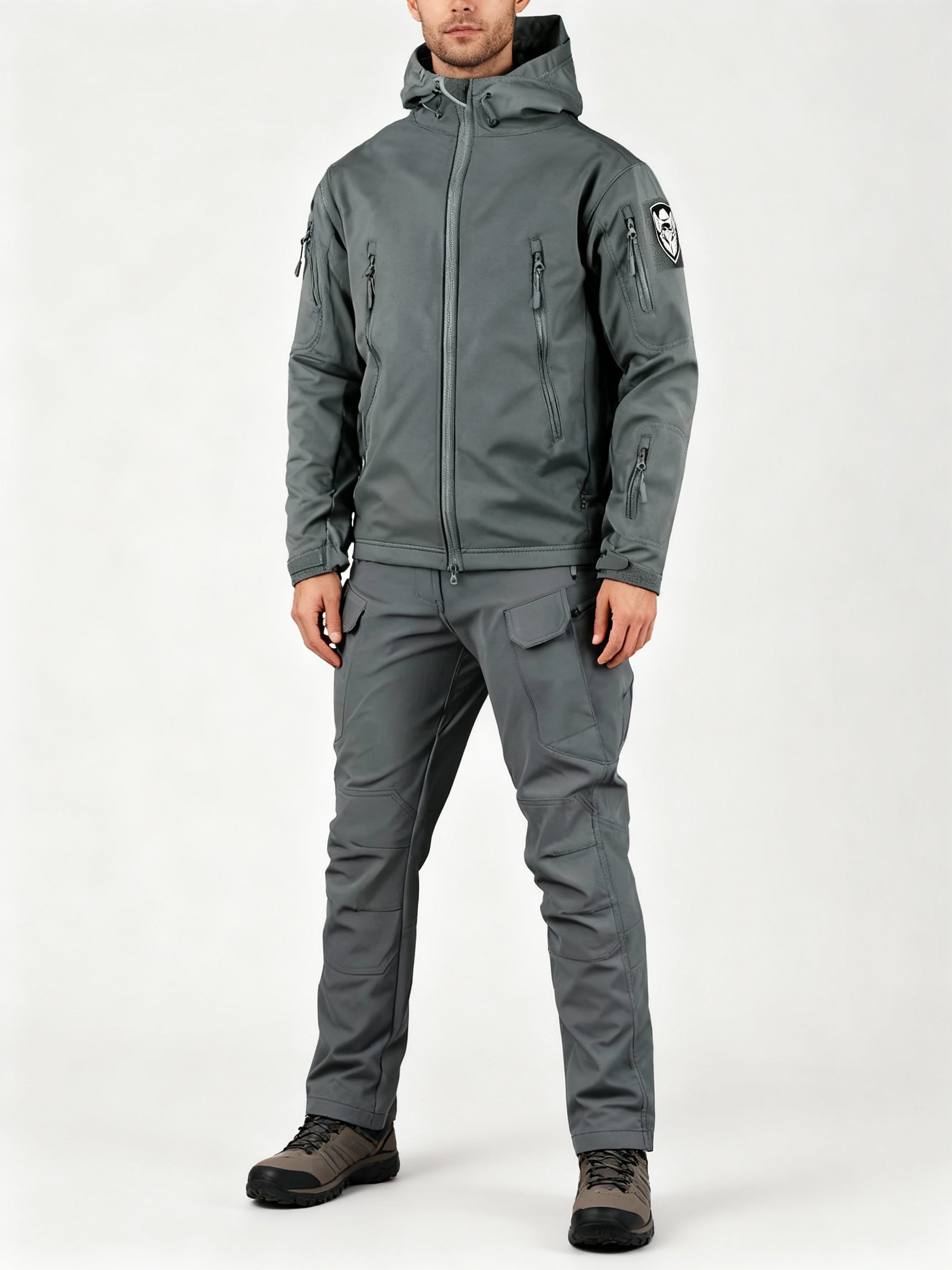 Herren multifunktionale Jacke mit Fleece-Innenfutter und Reißverschluss – ShopNory