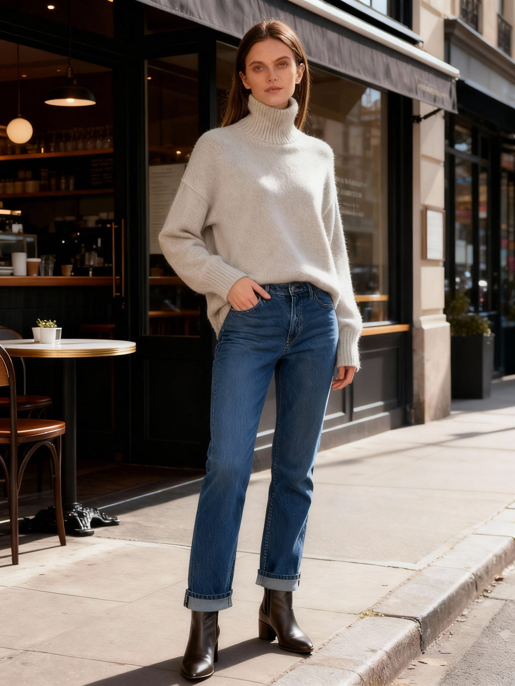 Damen Rollkragenpullover Linea | ShopNory