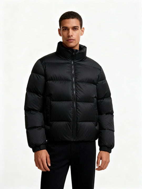 Herren Pufferjacke aus Entenfedern mit Wärme & Kapuze | Shop Nory
