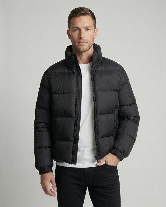 Herren Pufferjacke aus Entenfedern mit Wärme & Kapuze | Shop Nory