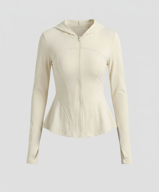 Leichte UV-Schutz Yoga Jacke Damen Slim Fit Kühlendes Material