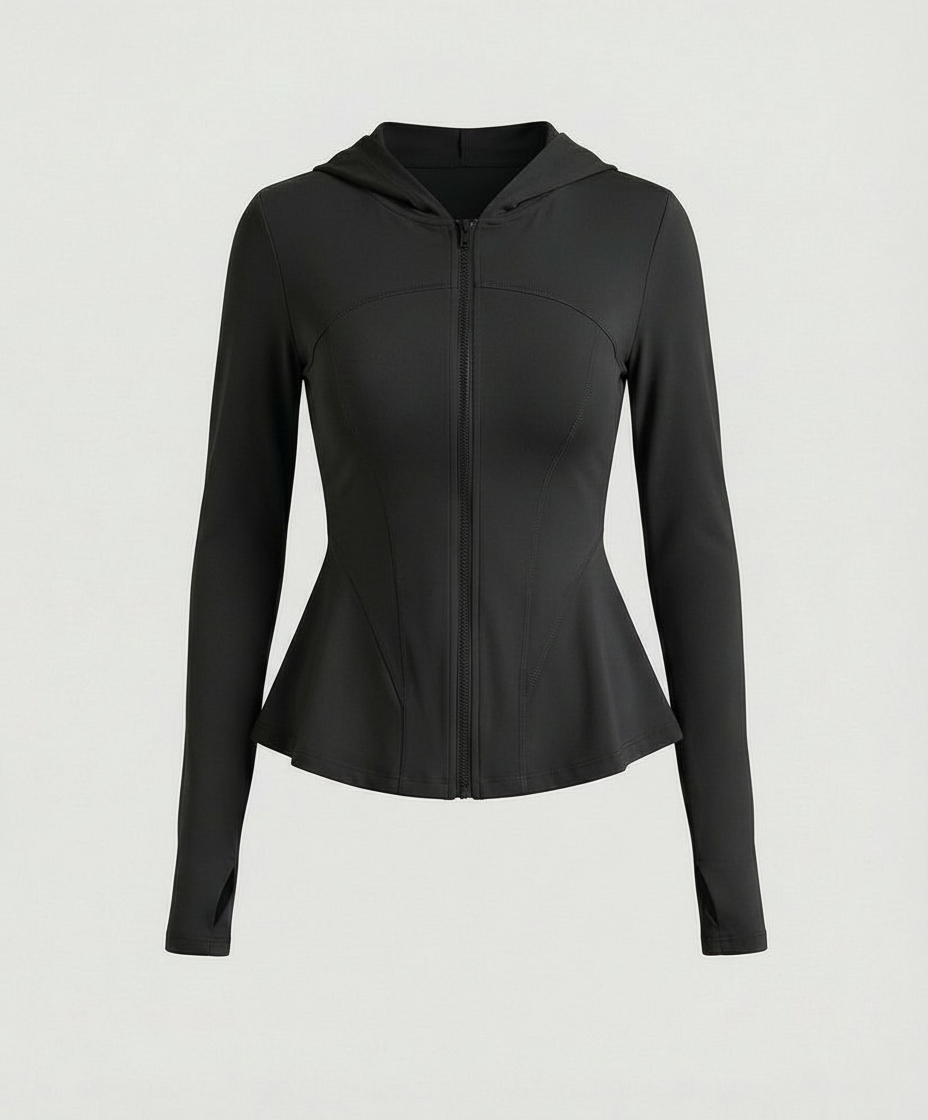 Leichte UV-Schutz Yoga Jacke Damen Slim Fit Kühlendes Material