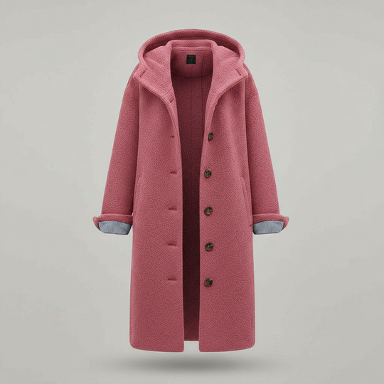 Eleganter Wintermantel Damen Komfort Langer Mantel Fleece | Shop Nory