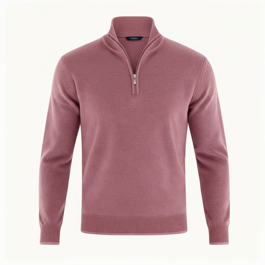 Eleganter Merino Komfort Pullover Damen Reißverschluss Moderne Strickware | Shop Nory