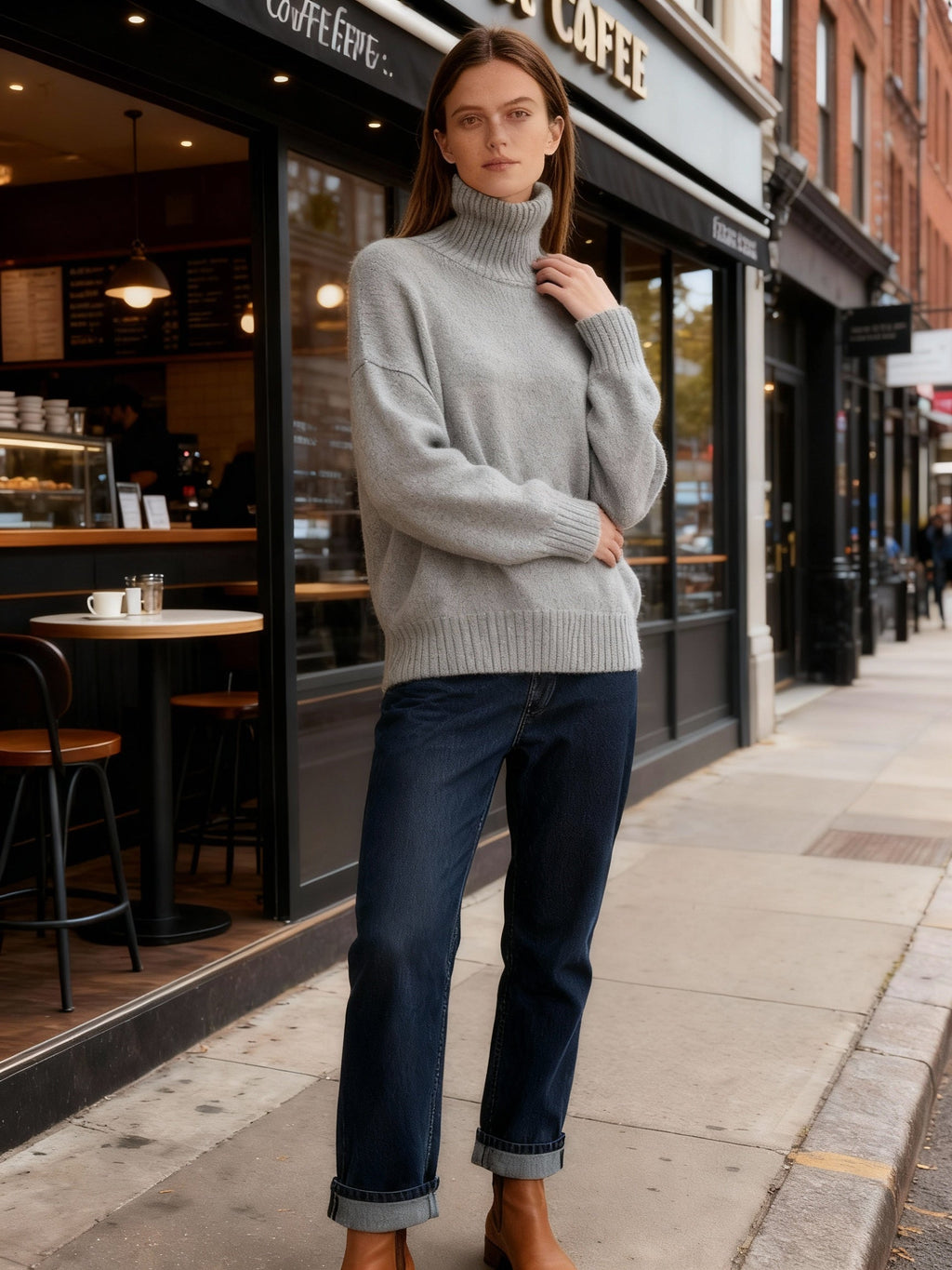 Damen Rollkragenpullover Linea | ShopNory