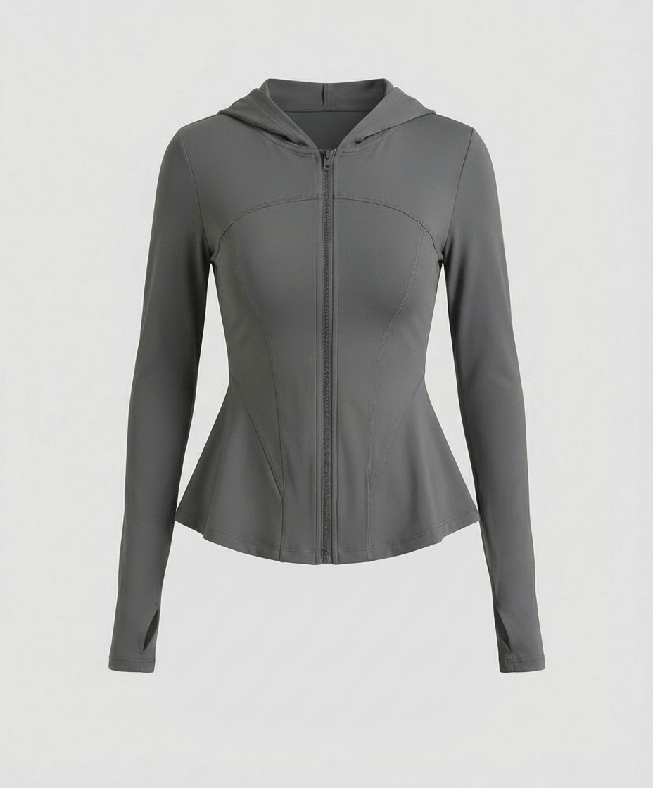 Leichte UV-Schutz Yoga Jacke Damen Slim Fit Kühlendes Material