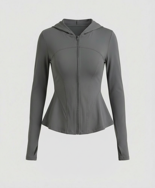 Leichte UV-Schutz Yoga Jacke Damen Slim Fit Kühlendes Material