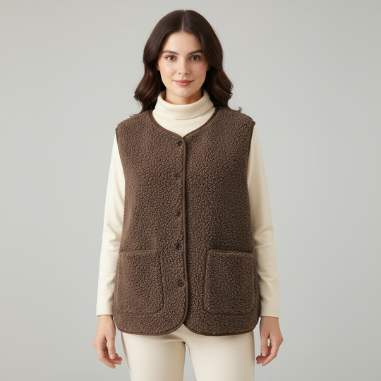 Winter Warme Elegante Fleece Weste Damen | Shop Nory