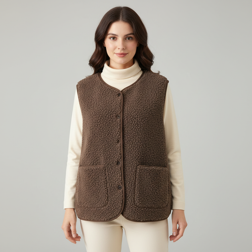 Winter Warme Elegante Fleece Weste Damen | Shop Nory