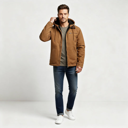 Funktionale Wasserdichte Outdoor Winterparka Jacke Mit Kapuze Polyester