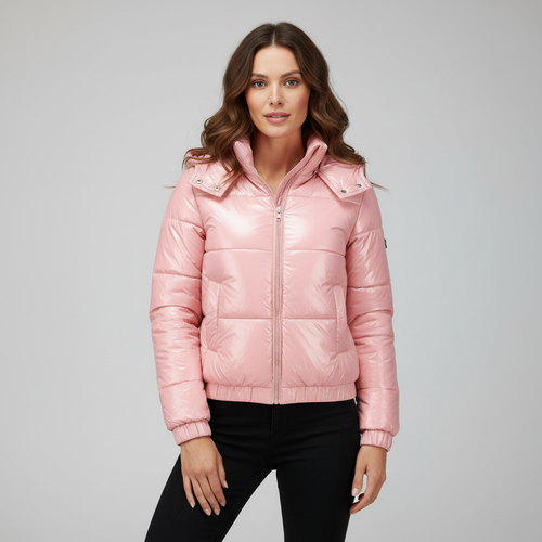 Glänzende Wasserabweisende Thermo Komfort Winterjacke Damen | Shop Nory