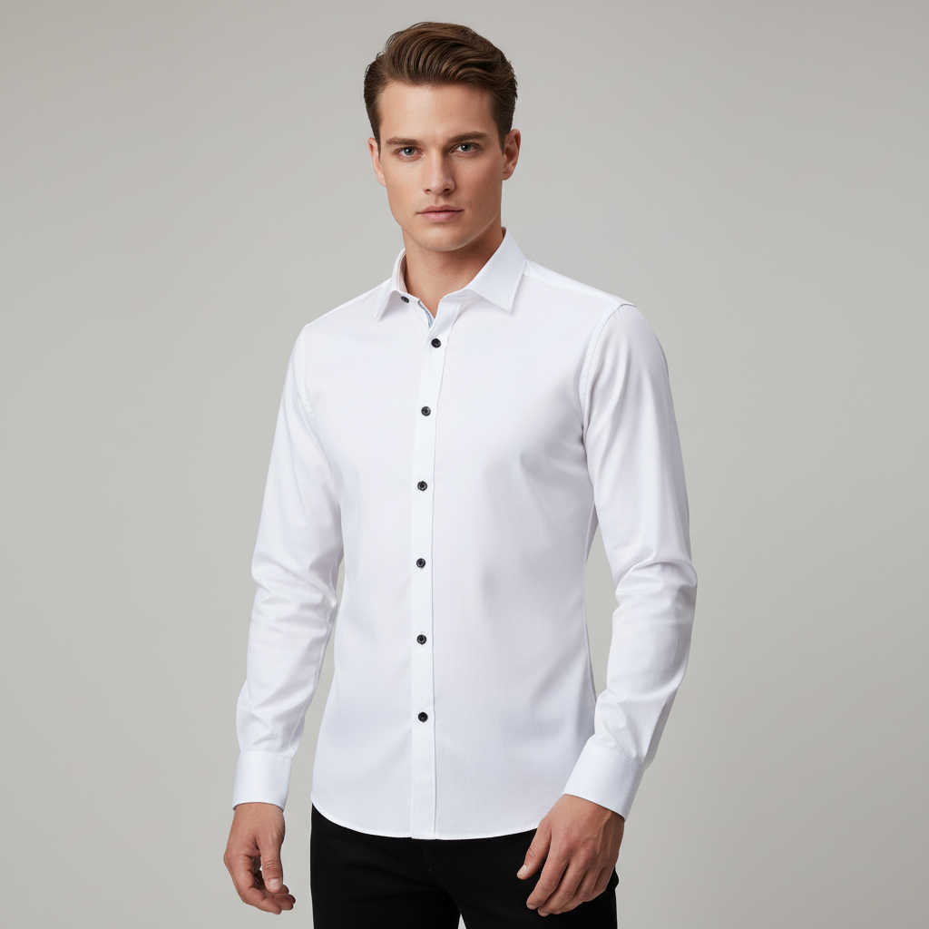 Bügelfreies Stretch Hemd Herren Slim Fit | ShopNory