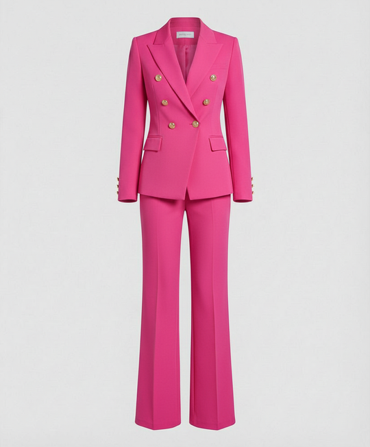 mit Blazer und Hose