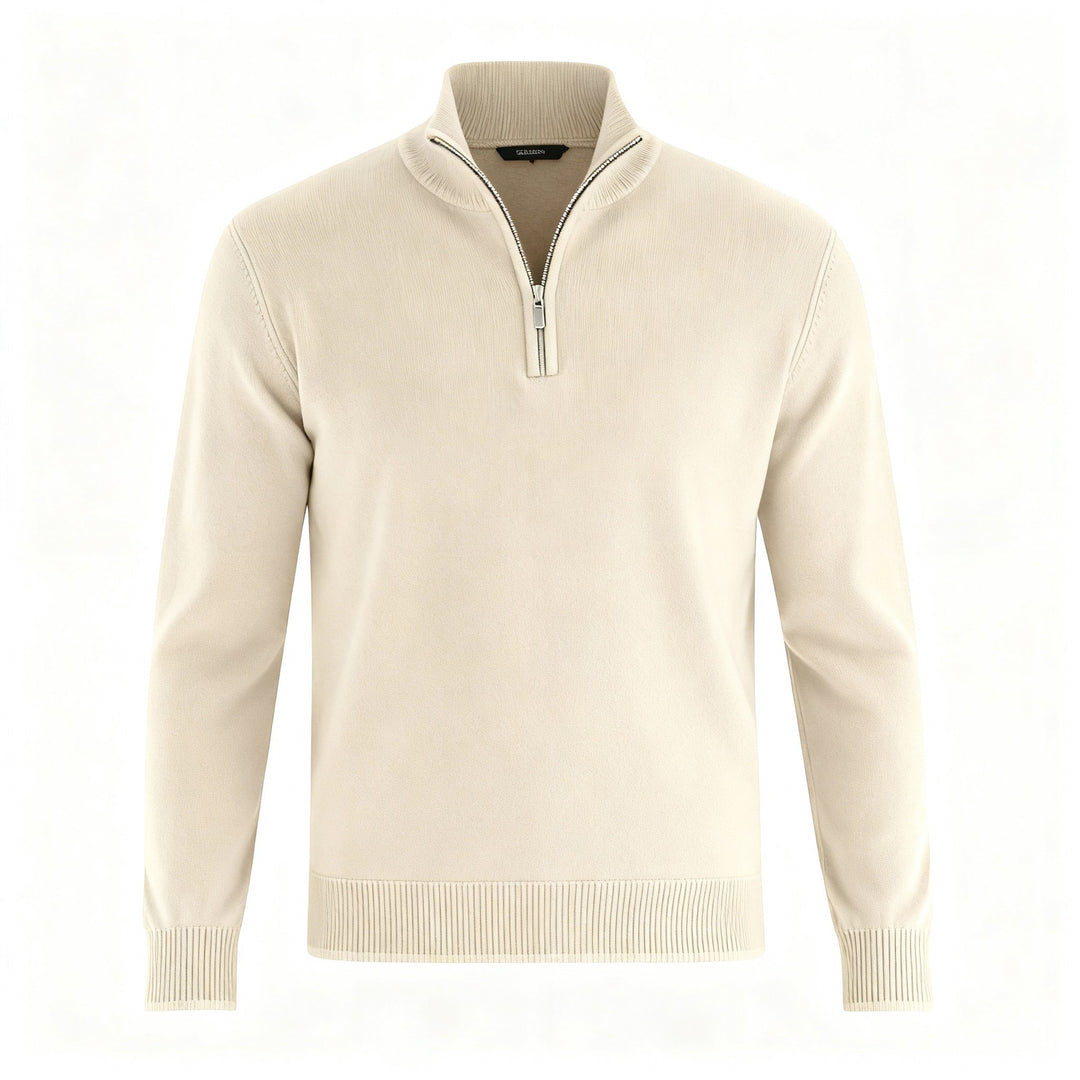 Eleganter Merino Komfort Pullover Damen Reißverschluss Moderne Strickware | Shop Nory