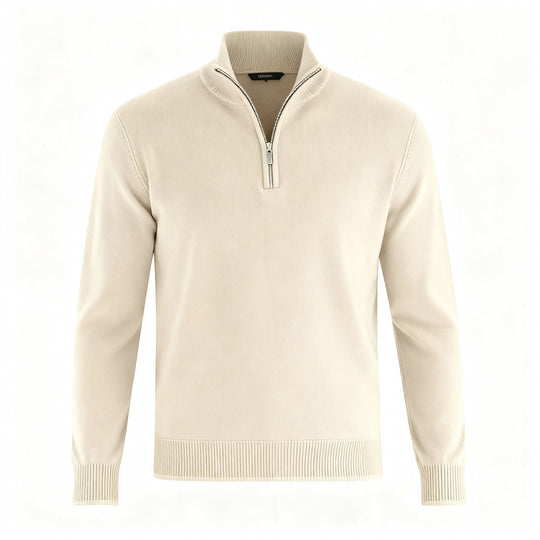 Eleganter Merino Komfort Pullover Damen Reißverschluss Moderne Strickware | Shop Nory