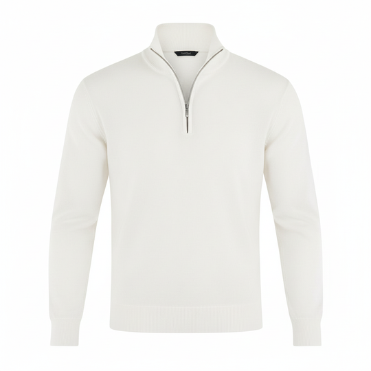 Eleganter Merino Komfort Pullover Damen Reißverschluss Moderne Strickware | Shop Nory