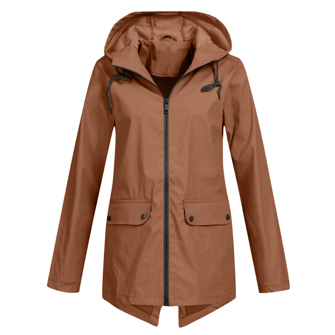 Wasserdichte Lange Jacke - Mit Kapuze & Stilvoll