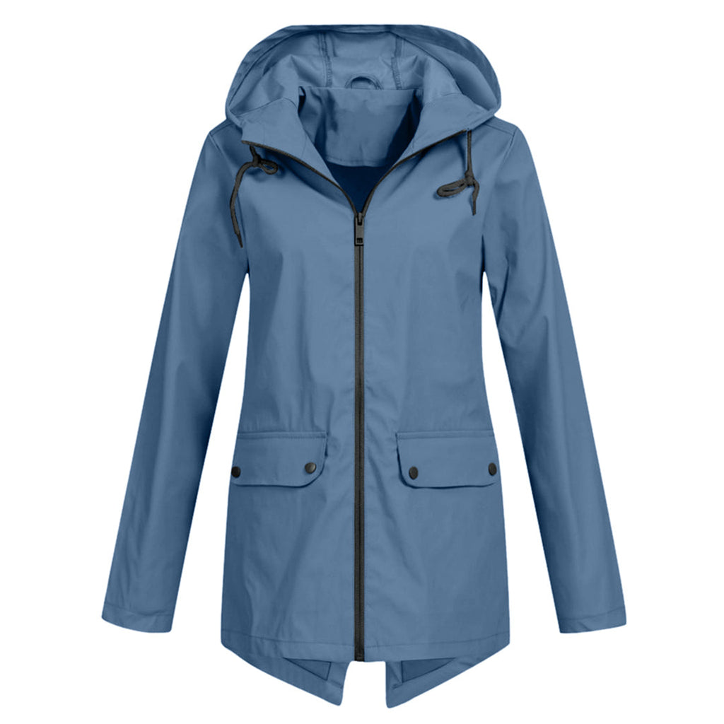 Wasserdichte Lange Jacke - Mit Kapuze & Stilvoll